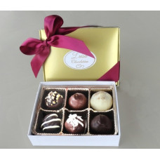*Assorted Chocolate Truffles/hand dipped (Gift of 6)